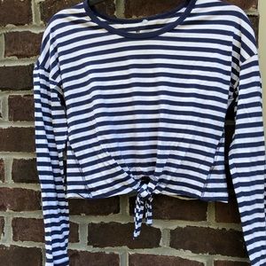 stripped long sleeve tee shirt